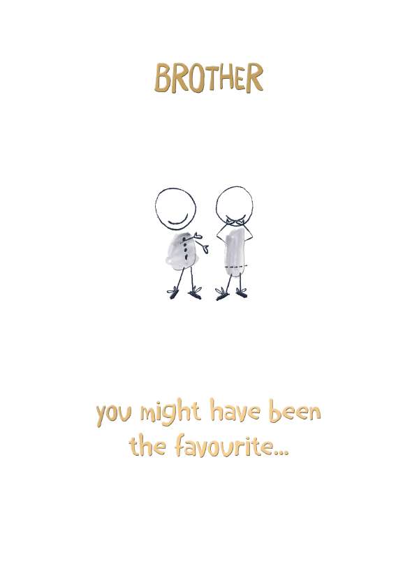Noel Tatt Brother Birthday Card*