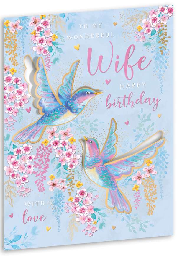Noel Tatt Wife Birthday Card*