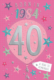 ICG 40th Birthday in 2024 Card