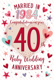 ICG Your Ruby Anniversary in 2024 Card