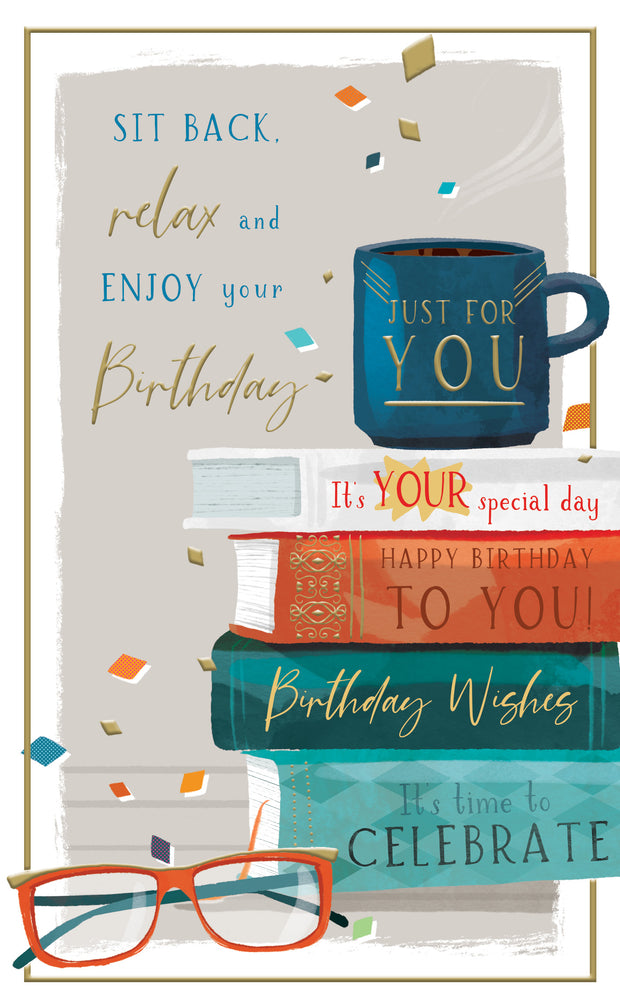 ICG Book Lover Birthday Card