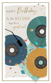 ICG Music Record Birthday Card