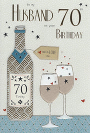 ICG Husband 70th Birthday Card