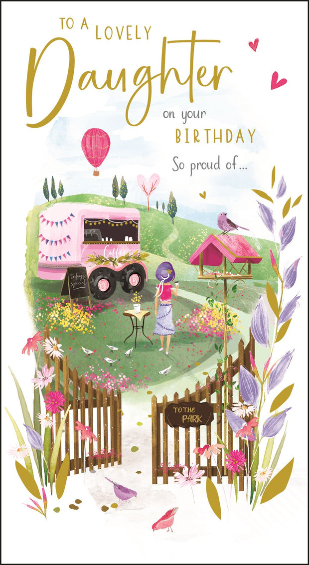 Jonny Javelin Daughter Birthday Card