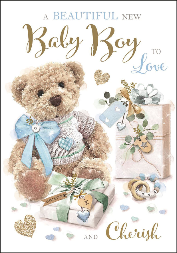Jonny Javelin Baby Boy Card