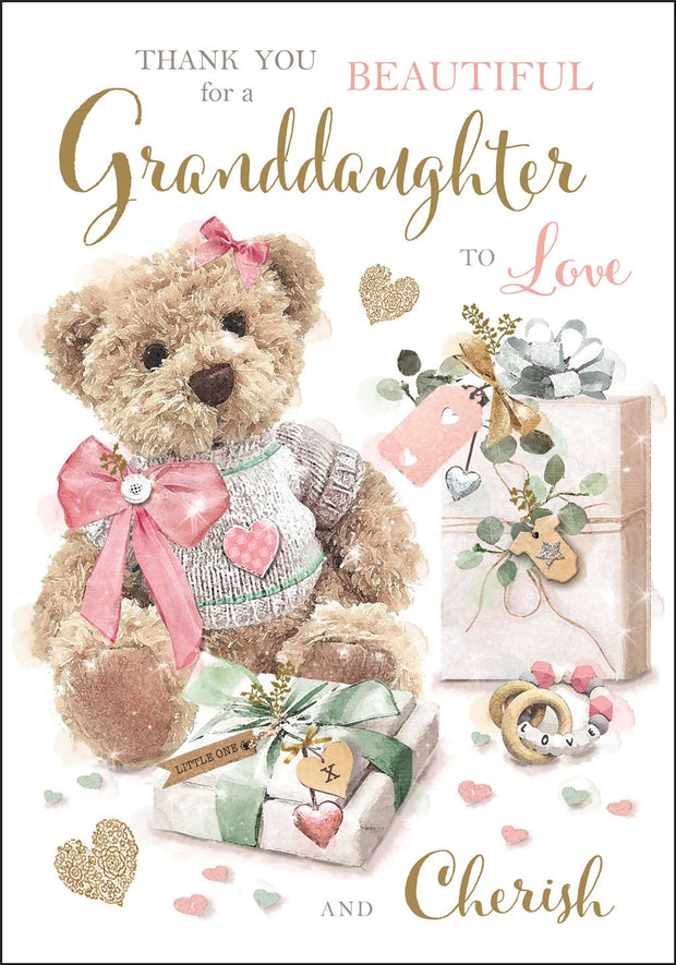 Jonny Javelin Thank You For a Granddaughter Card