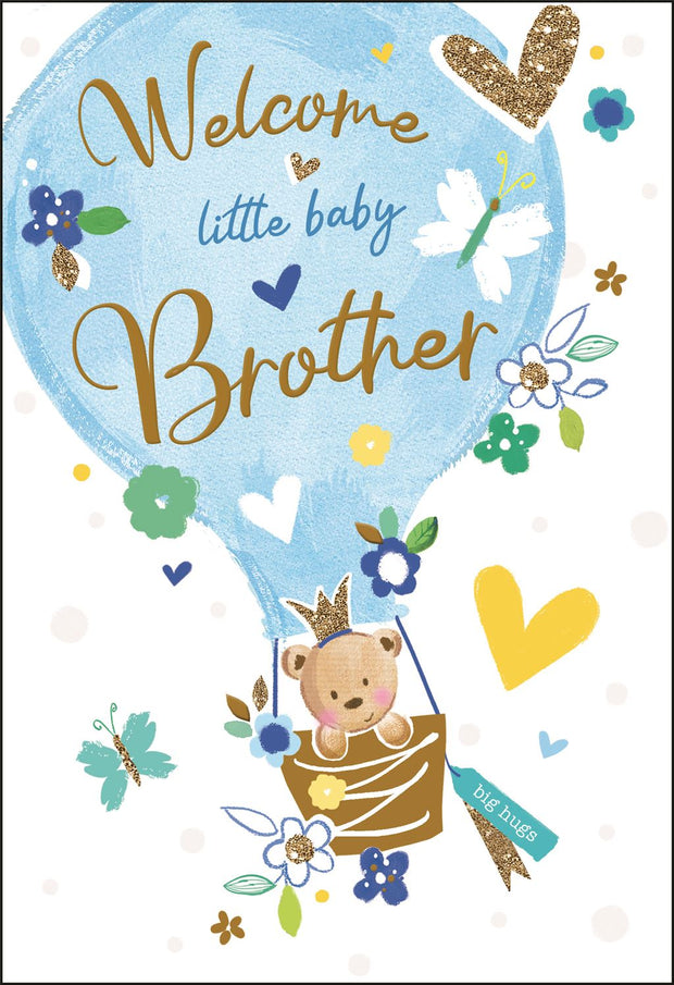 Jonny Javelin Welcome Baby Brother Card