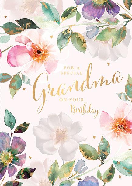 Words N Wishes Grandma Birthday Card