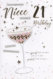 ICG Niece 21st Birthday Card