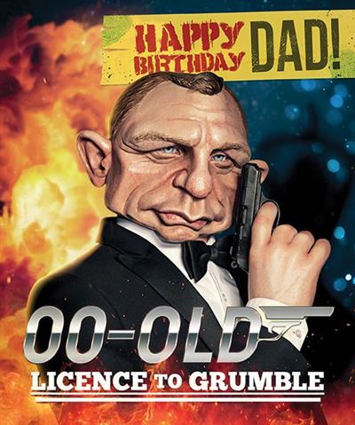 Emotional Rescue James Bond Dad Birthday Card