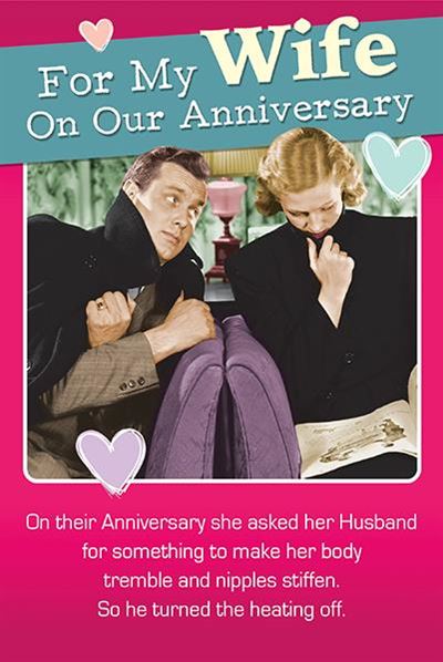 Emotional Rescue Wife Anniversary Card