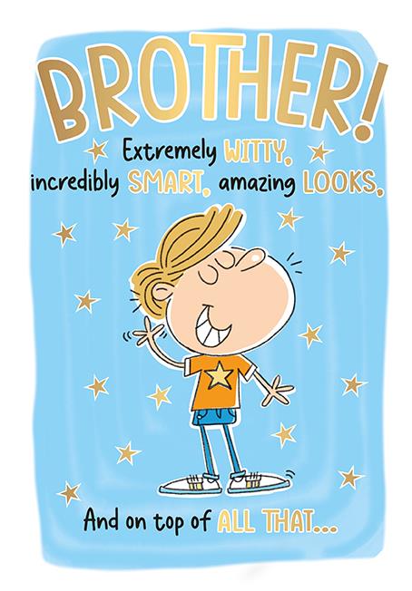 Words n Wishes Brother Birthday Card