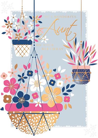 Words & Wishes Aunt Birthday Card