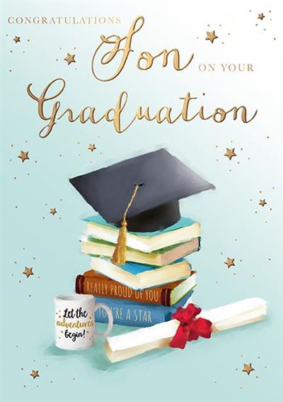 Words N Wishes Son Graduation Card