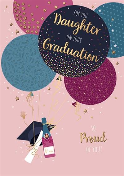 Words N Wishes Daughter Graduation Card