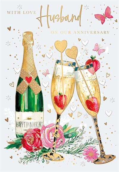 Words & Wishes Husband Anniversary Card