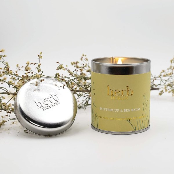 Herb London Buttercup And Bee Balm Tin Candle