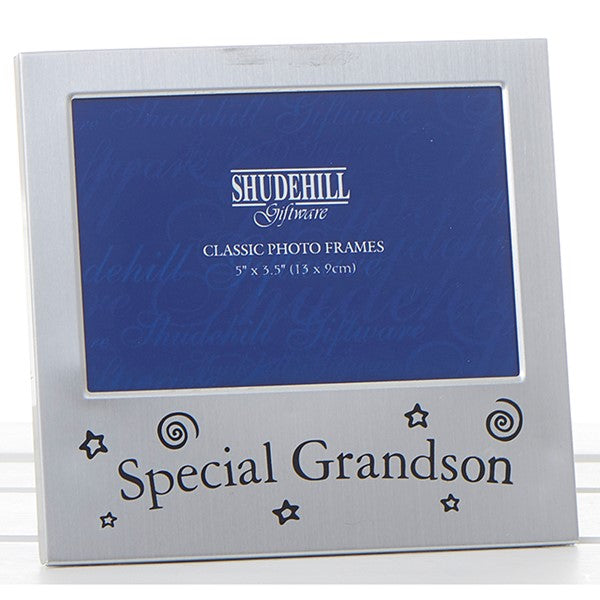 Satin Silver Finish Grandson 5 x 3.5 inch Frame