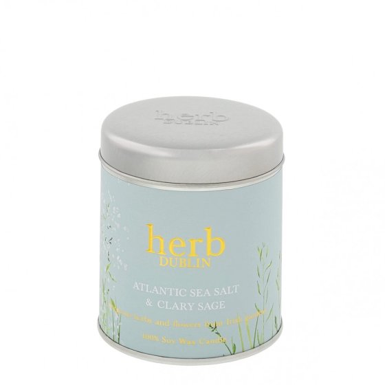 Herb London Atlantic Sea Salt & Clary Sage Tin Candle