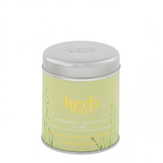 Herb London Peppermint, Eucalyptus And Lime Tin Candle