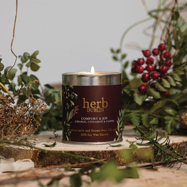 Herb London Comfort And Joy Tin Candle