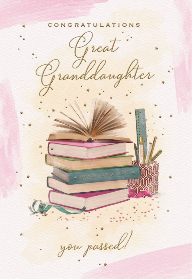ICG Great Granddaughter You've Passed Your Exams Cards