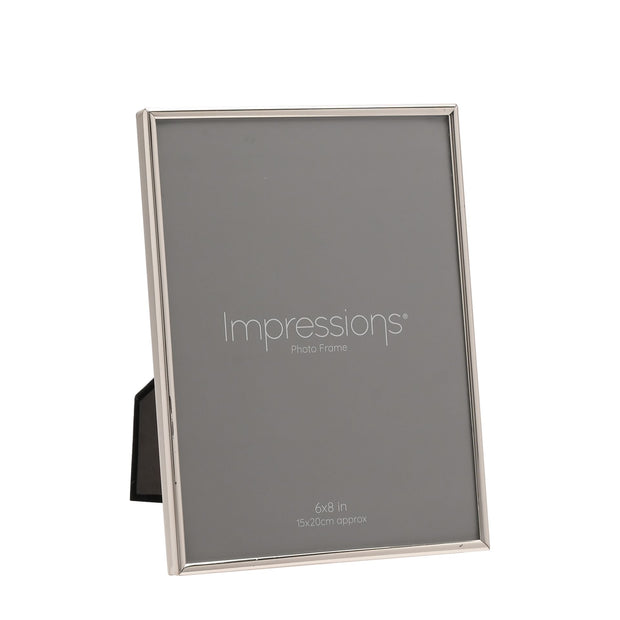 Widdop Silver Plated Thin Edge Oblong 6 x 8 Photo Frame