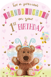ICG Granddaughter 1st Birthday Card
