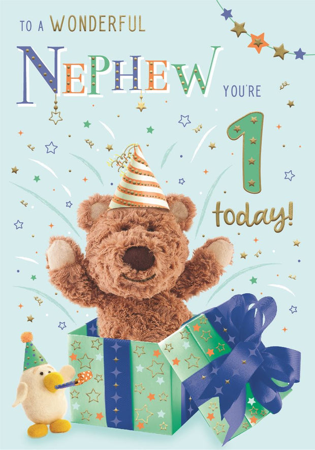 ICG Nephew 1st Birthday Card