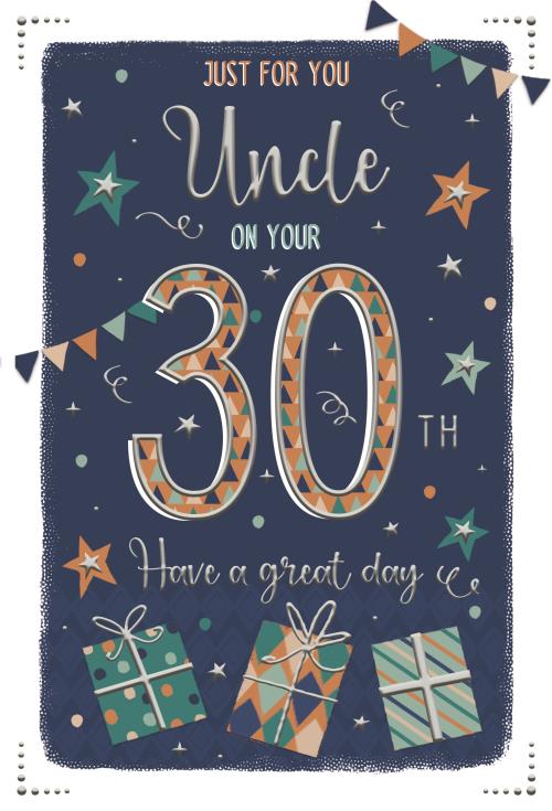 ICG Uncle 30th Birthday Card