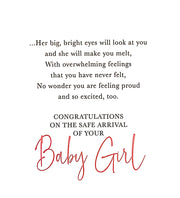 Words & Wishes Baby Girl Card