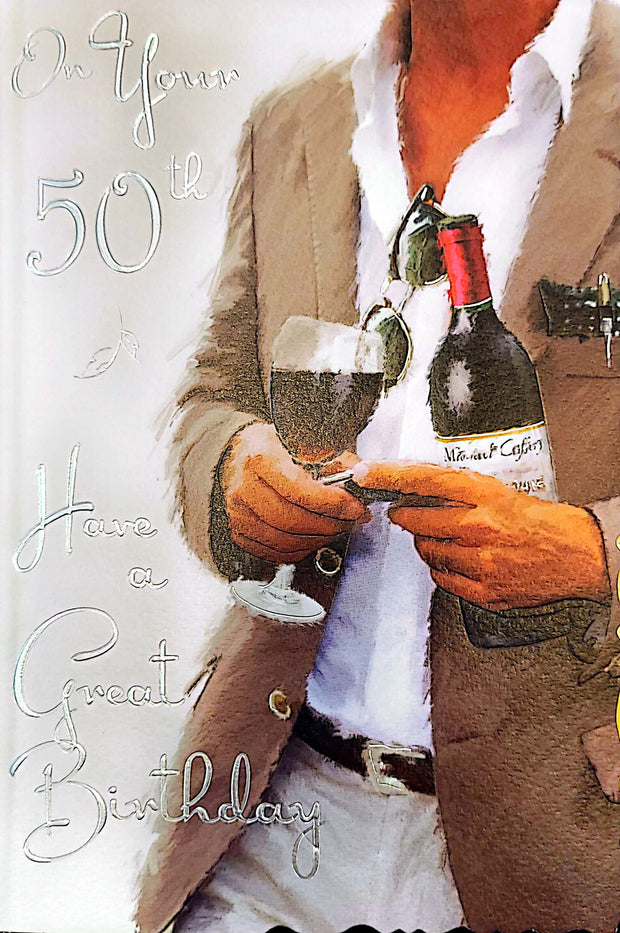 Jonny Javelin 50th Birthday Card
