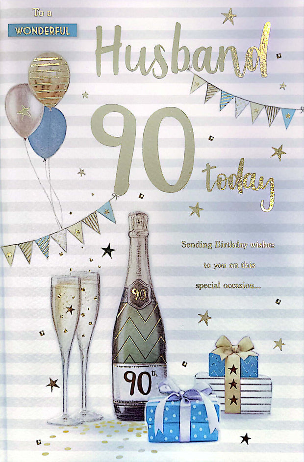 ICG Husband 90th Birthday Card