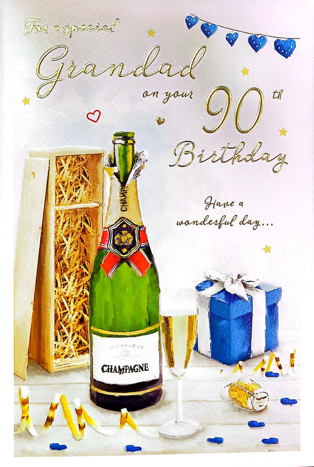 ICG Grandad 90th Birthday Card