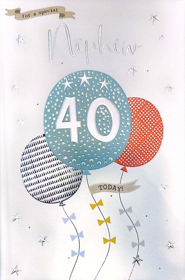 ICG Nephew 40th Birthday Card