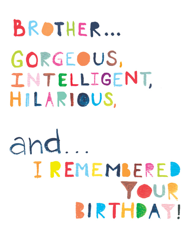 Papersalad Brother birthday Card
