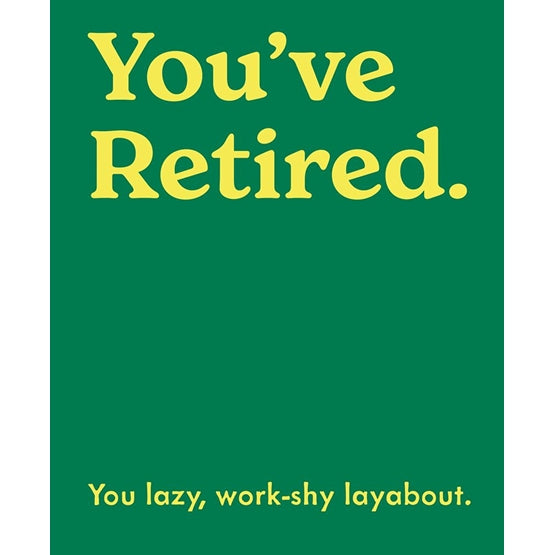 Mint Retirement Humour Card