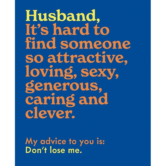 Mint Husband Humour Card