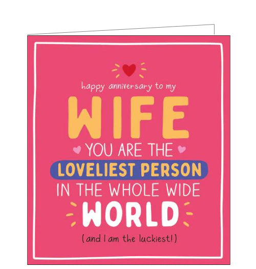 Pigment Wife Anniversary Card
