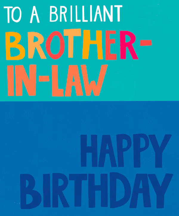 Papersalad Brother In Law Birthday Card