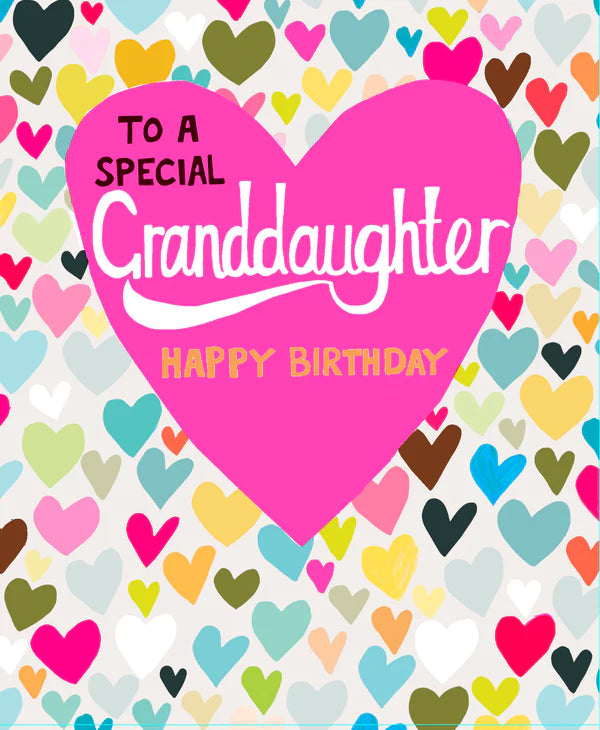 Paper Salad Granddaughter Birthday Card