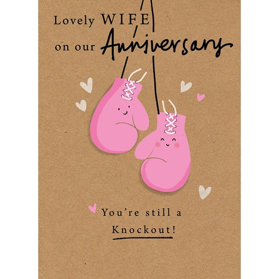 Mint Wife Anniversary Blank Card