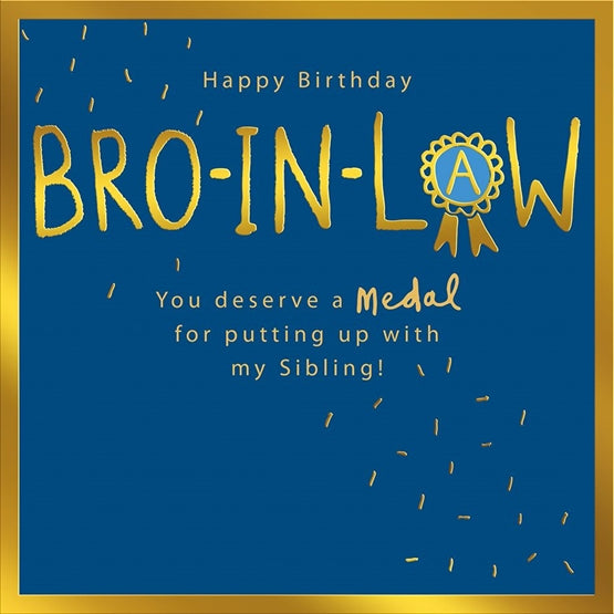 Mint Brother In Law Birthday Humour Card