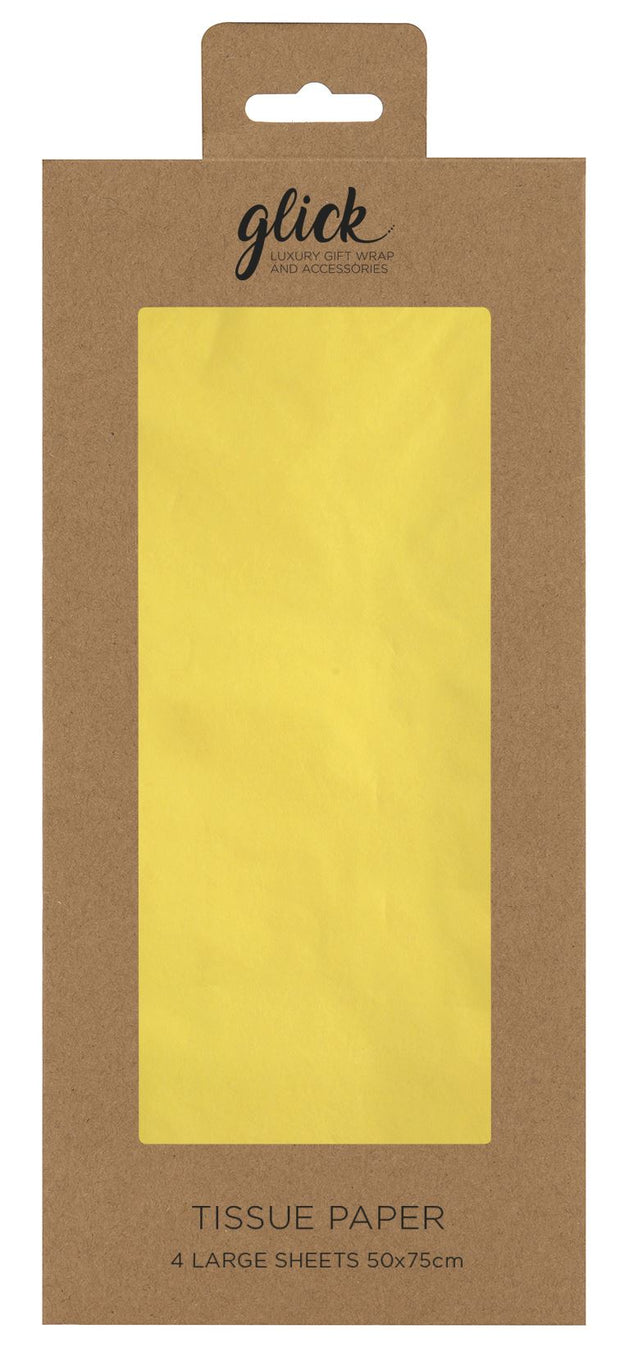 Glick Yellow Tissue 4 Sheets