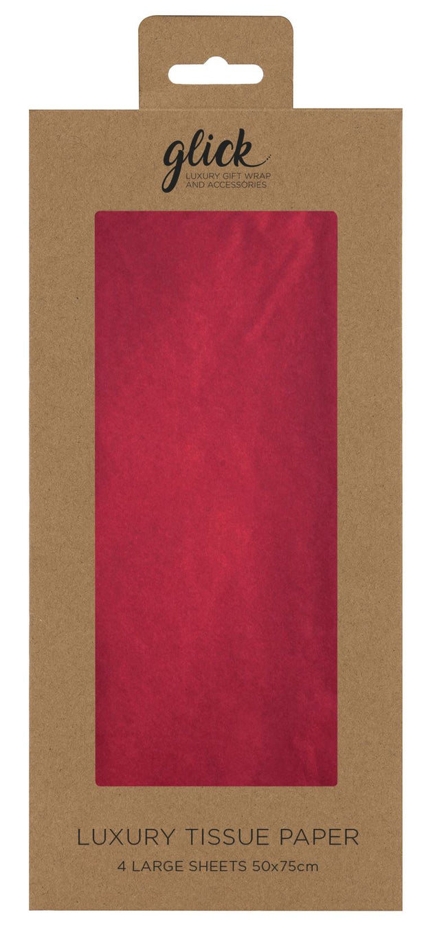 Glick Red Tissue 4 Sheets