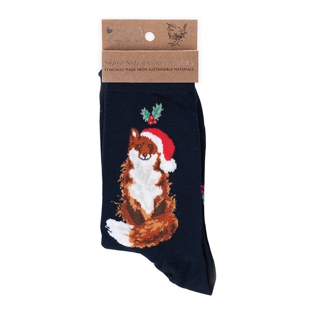 Wrendale "Festive Fox" Socks