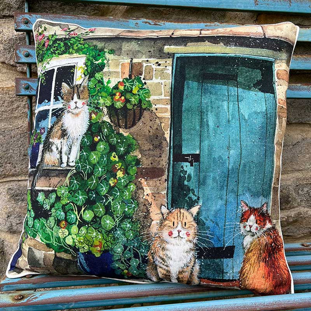 Alex Clark Cottage Cats Cushion