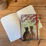 Alex Clark Blossom Cats Large Chunky Notebook