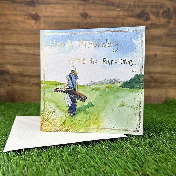 Alex Clark Female Golfer Birthday Card