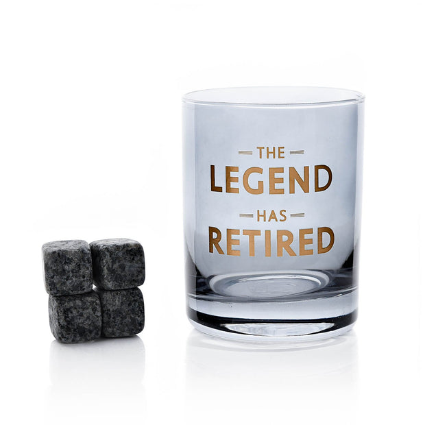 Hotchpotch Orion Retirement Whiskey Glass & Stones